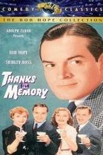 Watch Thanks for the Memory Sockshare