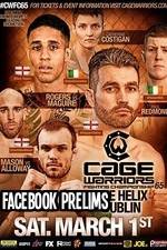 Watch Cage Warriors 65 Facebook prelims Sockshare