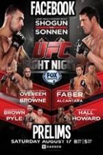 Watch UFC Fight Night 26 Facebook Prelims Sockshare
